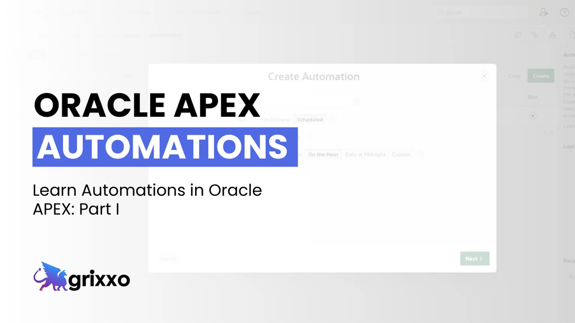 Learn Automations in Oracle APEX: Part I